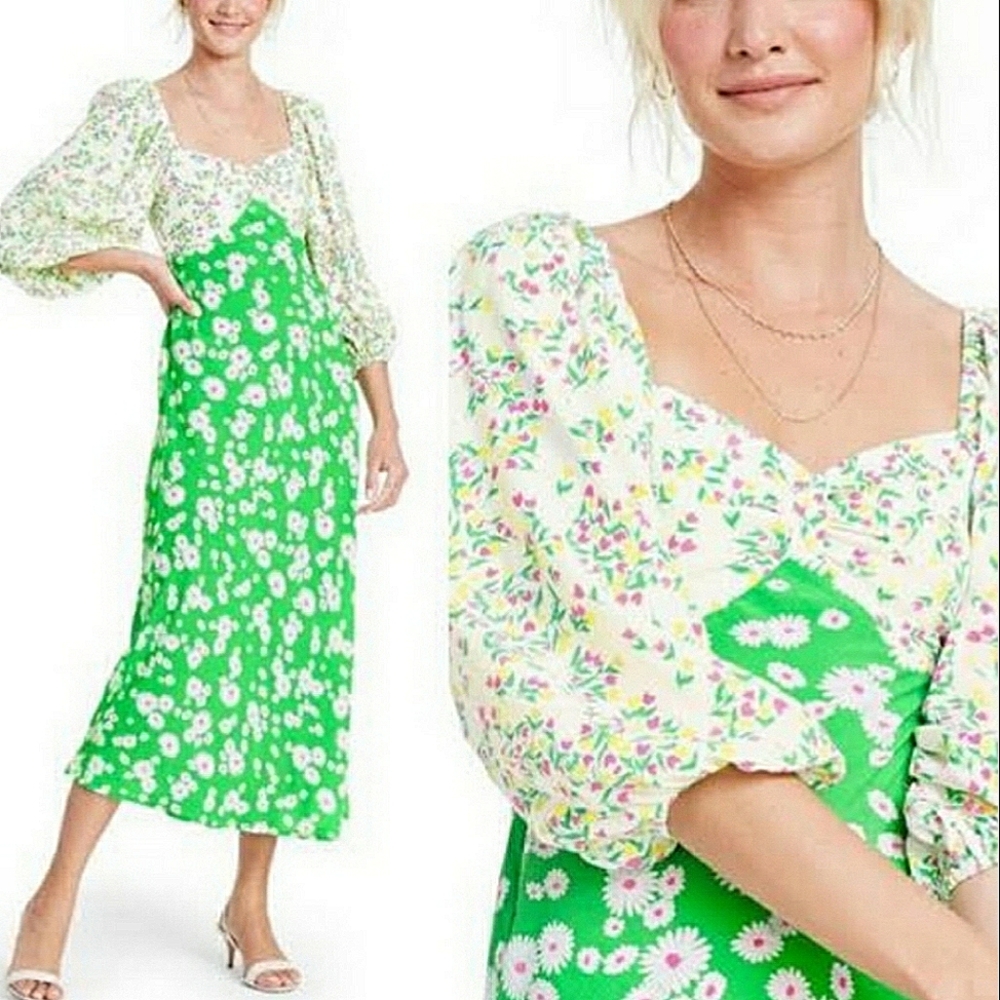 Rixo x Target Daisy midi dress size 4